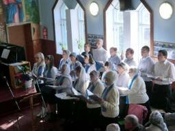 Спів хору - «Свято жнив» у місті Яготин
